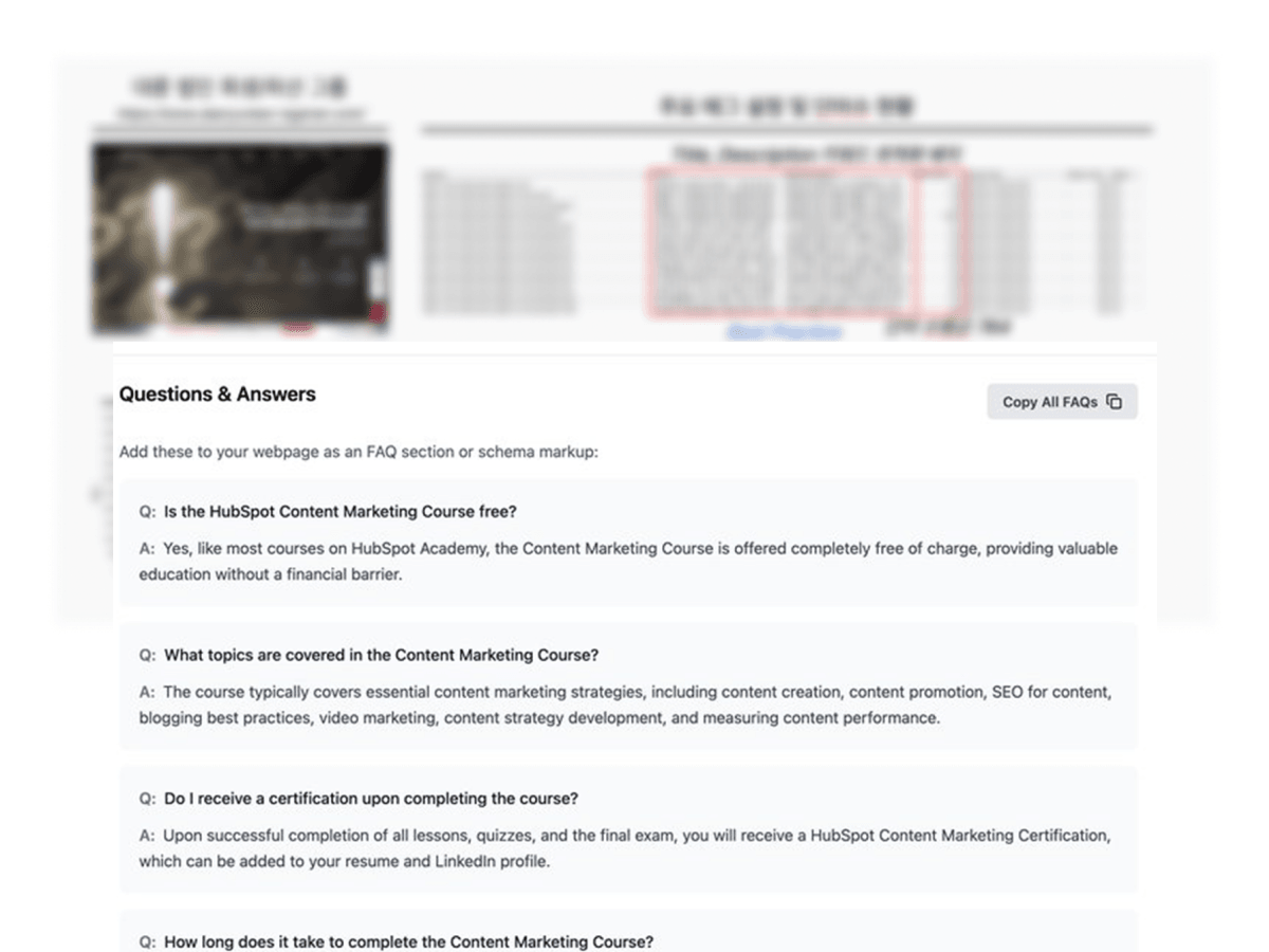 2. LLM FAQ creation